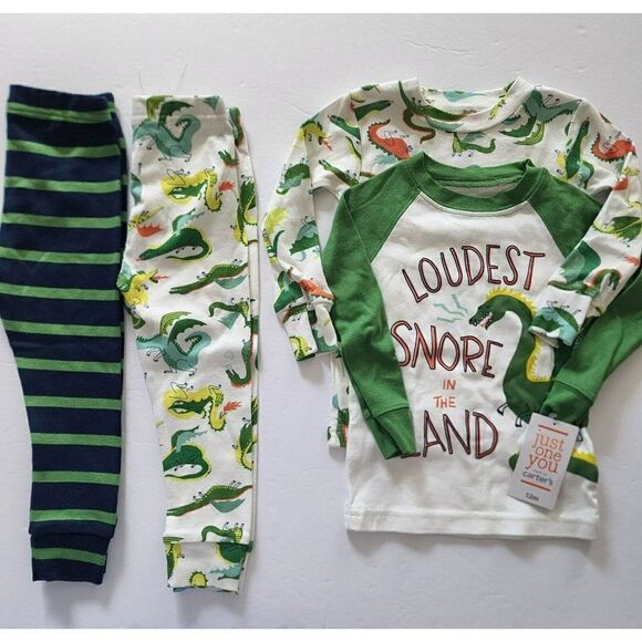 Toddler Boys' 4pc - 12M - Dino Pajama Set - Just One You Made by Carter's - Picture 2 of 5